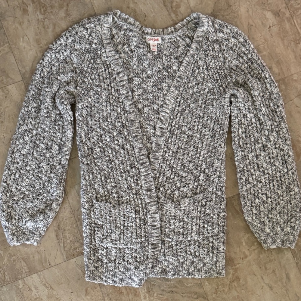 Cat & Jack Gray Sweater with Textured Knit